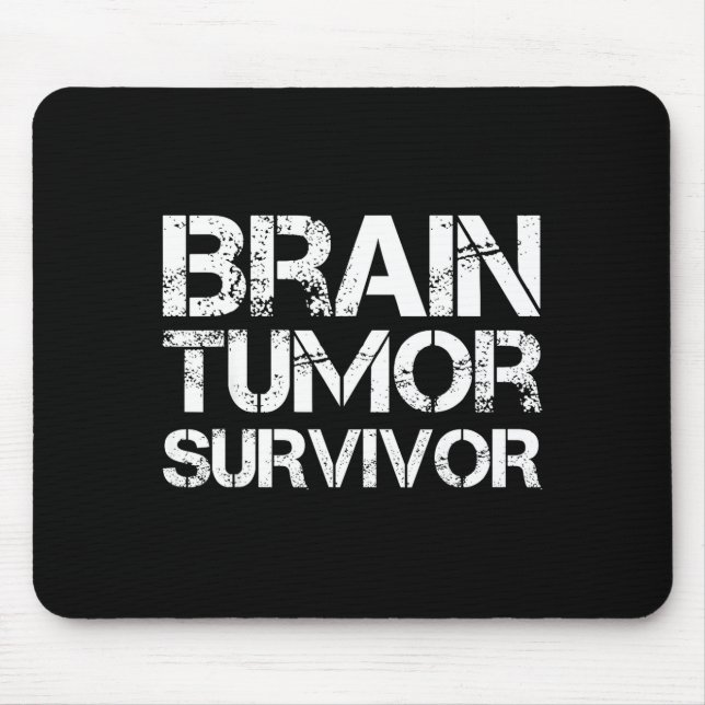 Mousepad Brain Tumor Survivor For Brain Cancer Awareness Da (Frente)