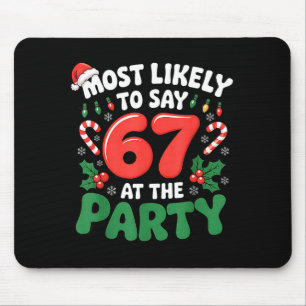 Mousepad Brainrot Natal Engraçado 67 Meme Natal Mais Prováv