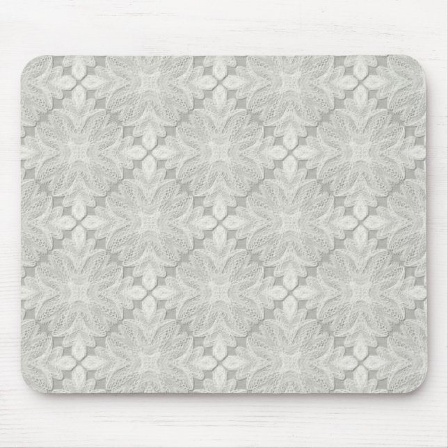 Mousepad Branco antigo do laço (Frente)