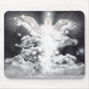 Mousepad Branco celestial do anjo