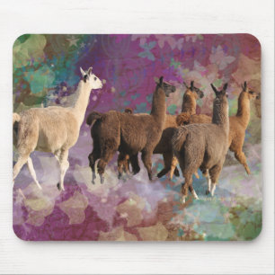 Mousepad Branco da fantasia da caminhada da nuvem de cinco