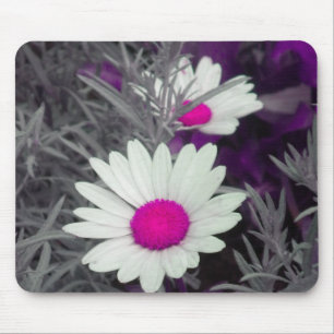 Mousepad Branco Daisy (w Rosa)