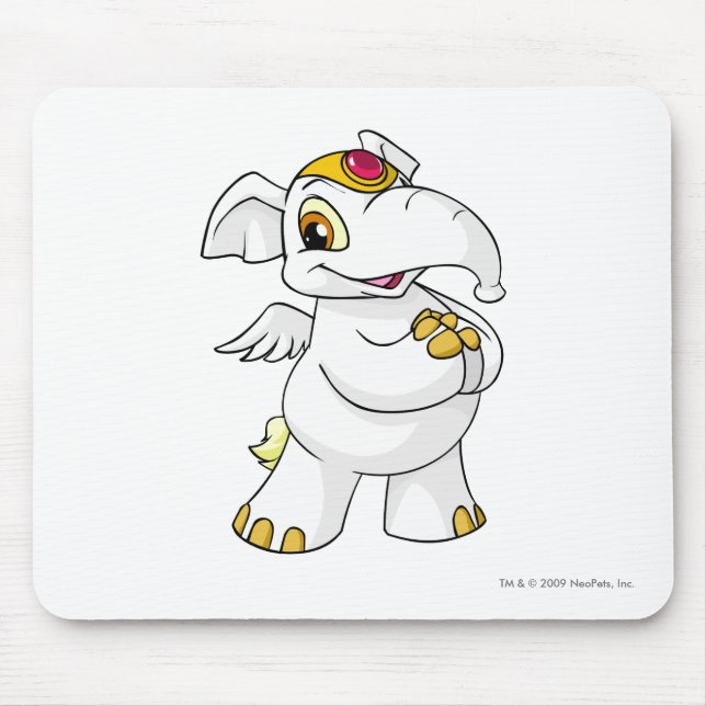Mousepad Branco de Elephante (Frente)