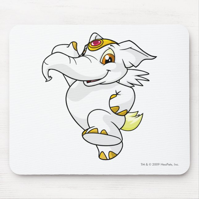 Mousepad Branco de Elephante (Frente)