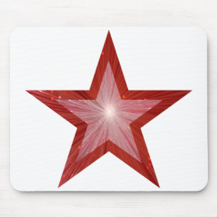 Mousepad Branco do mouse Red Star