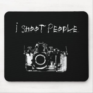 Mousepad BRANCO do PRETO da CÂMERA da VISÃO do RAIO X - e