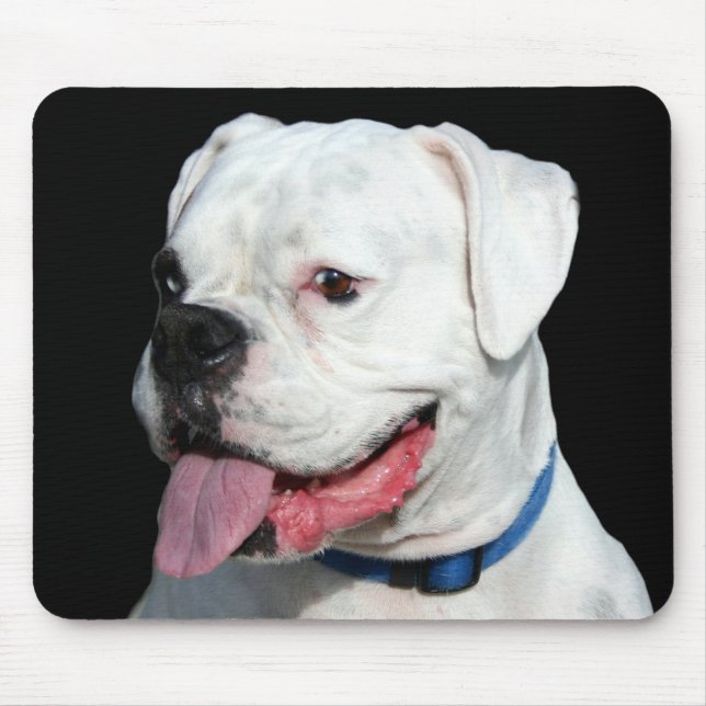 Mousepad branco do pugilista (Frente)