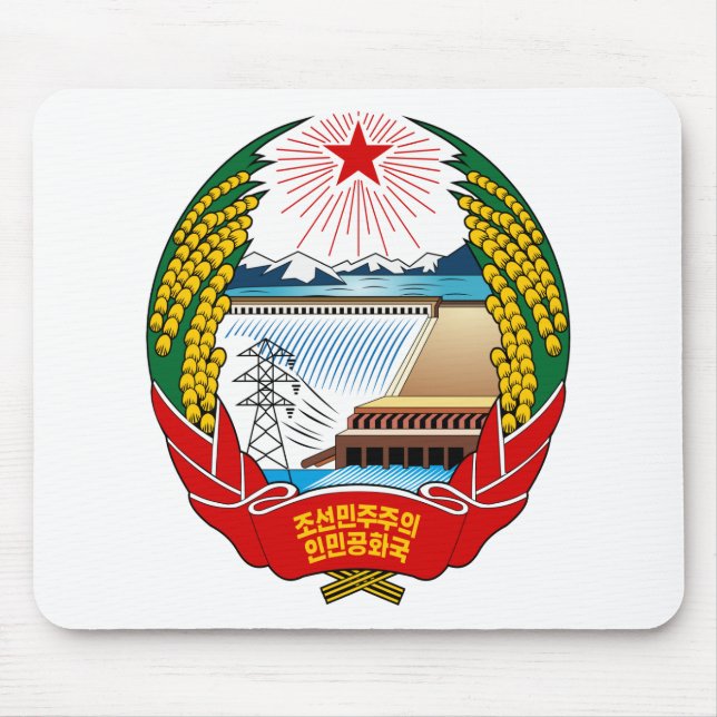 Mousepad Brasão da Coreia do Norte (Frente)