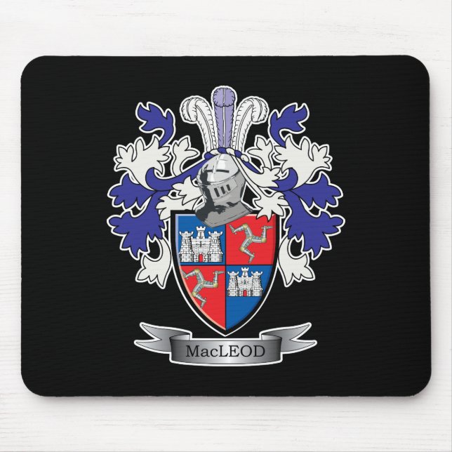 Mousepad Brasão da crista da família de MacLeod (Frente)