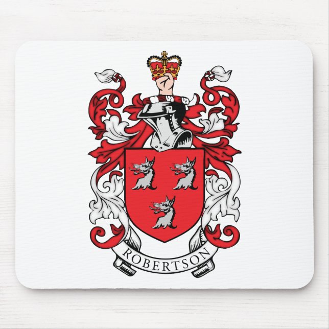 Mousepad Brasão da família de Robertson (Frente)