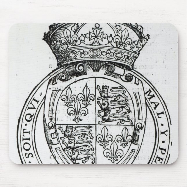 Mousepad Brasão da rainha Elizabeth mim (Frente)