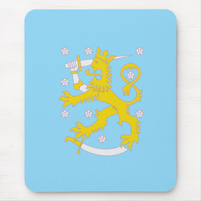 Mousepad Brasão de armas da Finlândia (Frente)