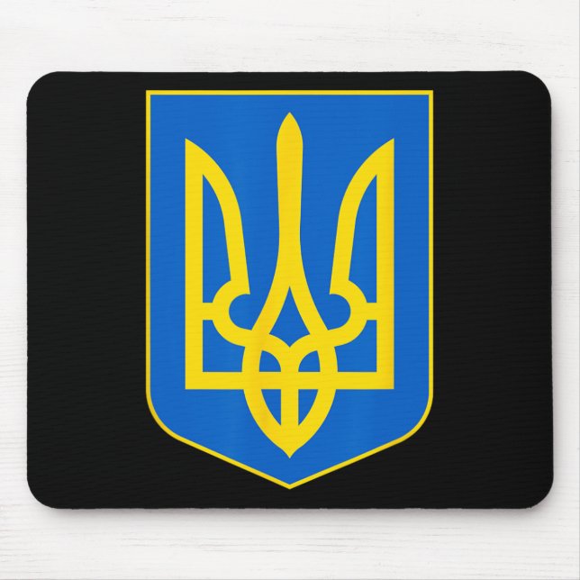 Mousepad Brasão de Armas da Ucrânia 1  (Frente)