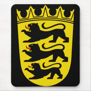 Mousepad Brasão de armas do estado alemão Baden-Wurttemberg