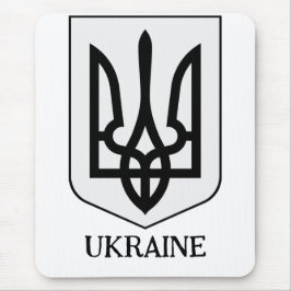 Mousepad Brasão de Armas do Estado da Ucrânia Arte Minimali