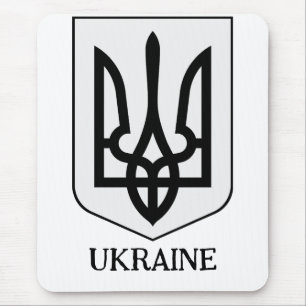 Mousepad Brasão de Armas do Estado da Ucrânia Arte Minimali