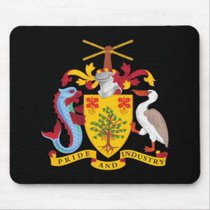 Mousepad brasão de armas símbolo emblema bandeira do país B