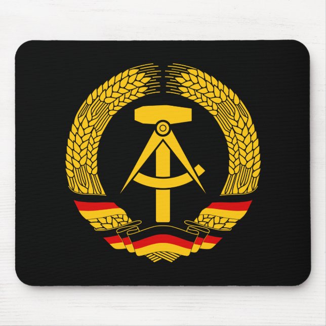 Mousepad Brasão de East Germany/selo estado da alemanha (Frente)