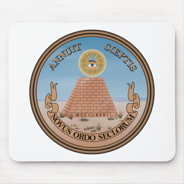 Mousepad Brasão do oficial do reverso do grande selo dos (Frente)