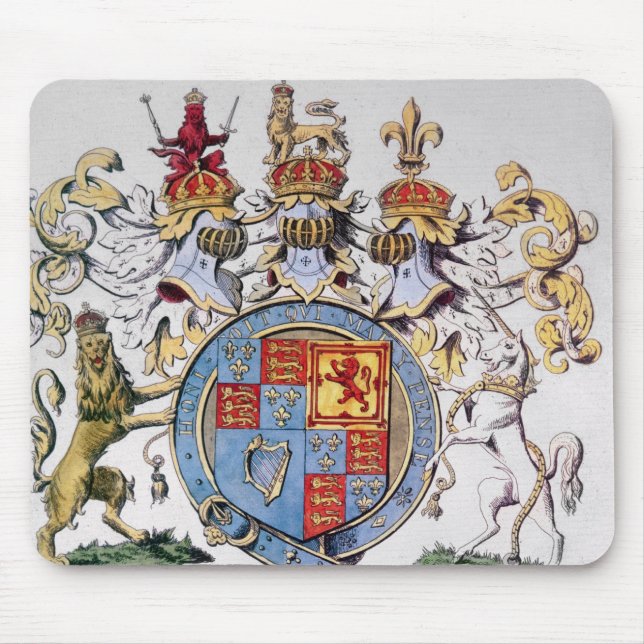 Mousepad Brasão do rei James mim de Inglaterra (Frente)