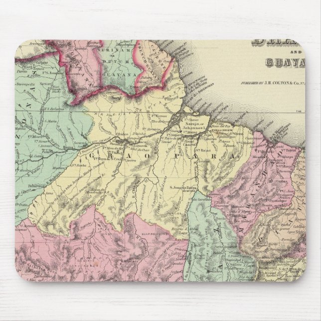 Mousepad Brasil E Guiana (Frente)