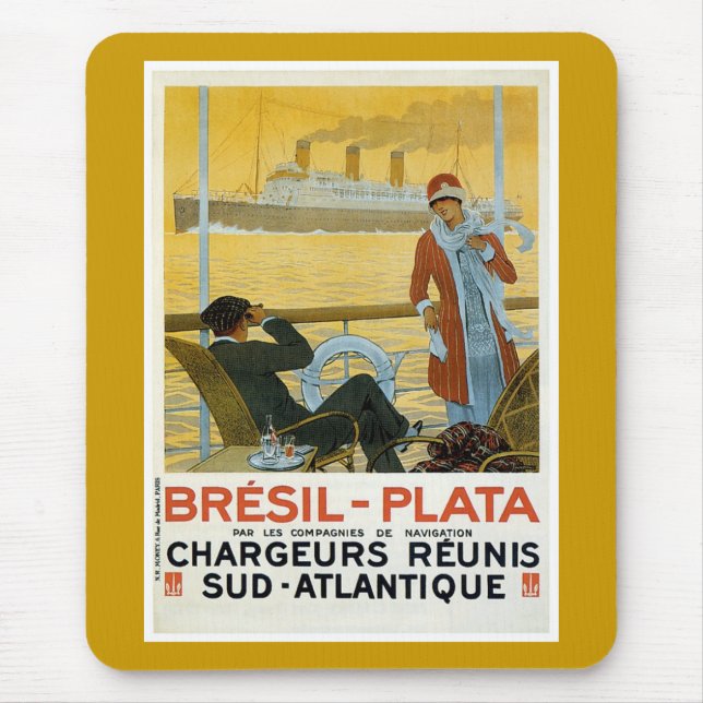 Mousepad Brasil - Prata (Frente)