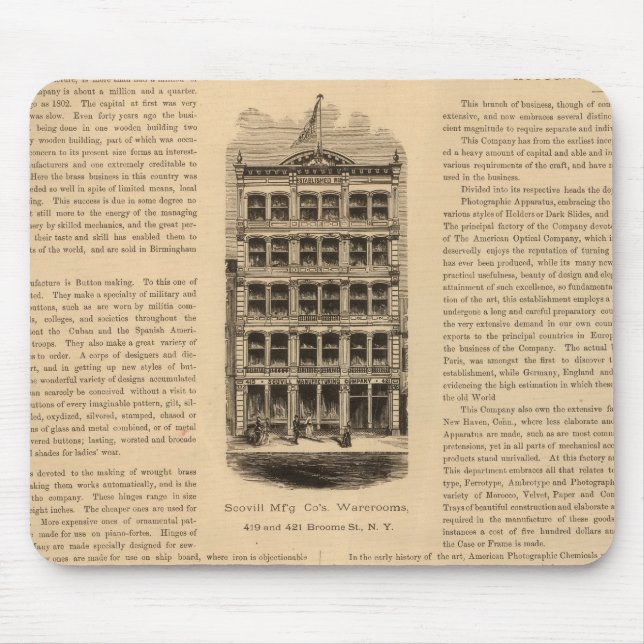 Mousepad Brass Works da Scovill Manufacturing Company (Frente)