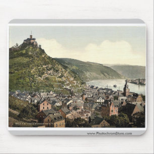 Mousepad Braubach e Marksburg, o Rhine, pH raro de Alemanha