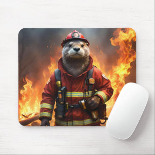 Mousepad **"Bravura De Borracha: O Bombeiro Mais Ocupado"**