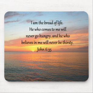 MOUSEPAD BREATHTAKING JOHN 6:35 DESIGN SUNRISE
