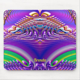 Mousepad BRENDA ~ Zany Verde, Azul, Amarelo e Roxo