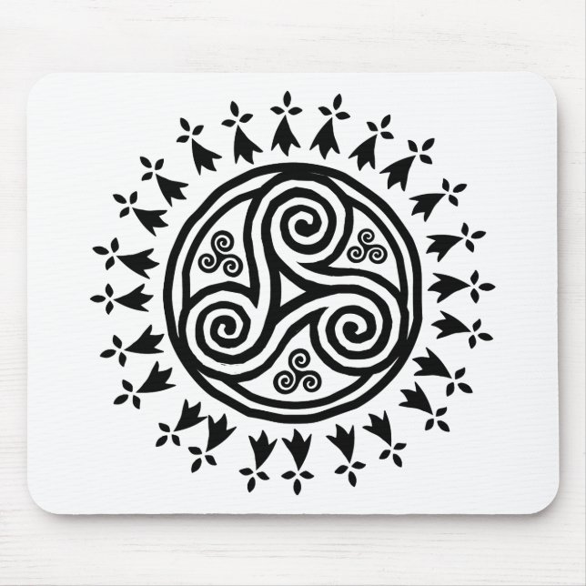 Mousepad Breton triskel e herminas (Frente)