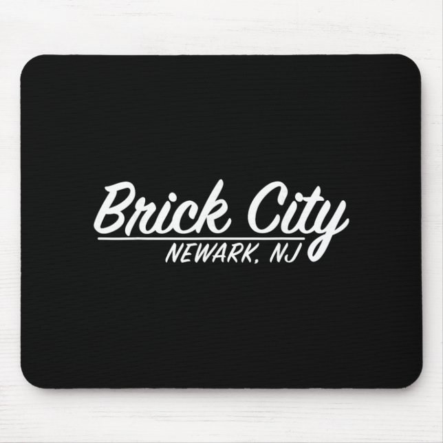 Mousepad Brick City Newark Nj City New Jersey Hometown Retr (Frente)