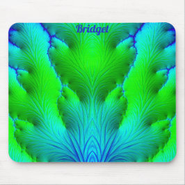 Mousepad BRIDGET ~ Zany Hot Shades Verde e Azul