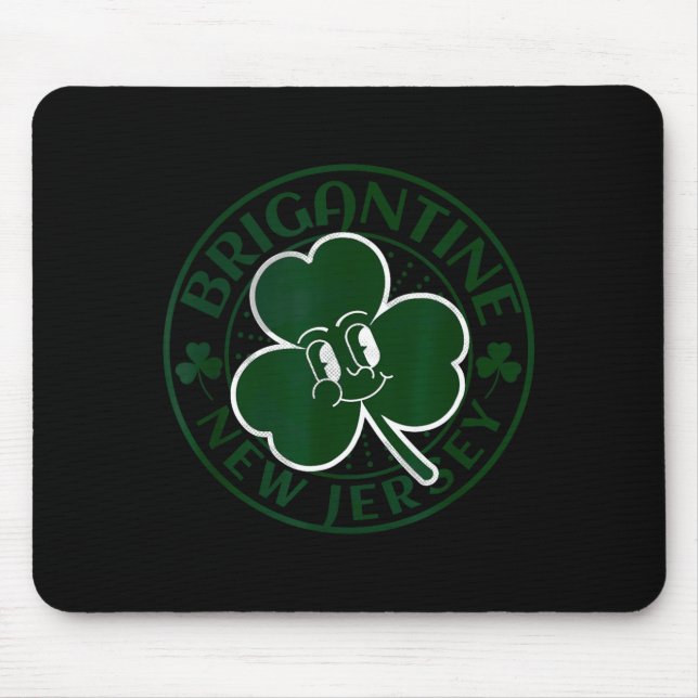 Mousepad Brigantine New Jersey Irish Shamrock Nj Retro Souv (Frente)