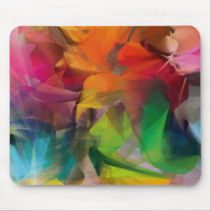 Mousepad Bright Colorida Feather Art