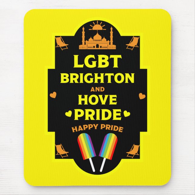 Mousepad Brighton Orgulho gay (Frente)