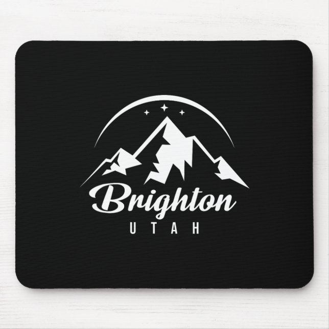 Mousepad Brighton Utah Ski Resort Skiting Snowboard (Frente)