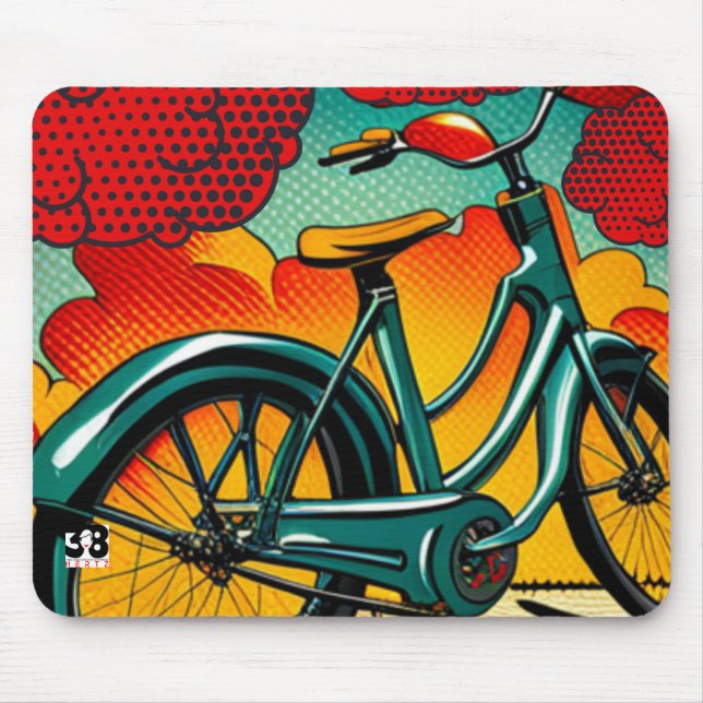 Mousepad Brilhante de Bicicleta (Frente)