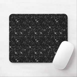 Mousepad Brilhante Faísca Preto Universo Amante Estrelas As