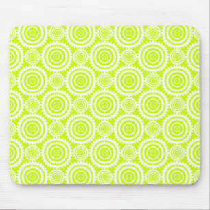 Mousepad Brilhante Padrão Geométrico Dia Brilho Chartreuse