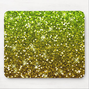 Mousepad Brilhantes Dourados Verdes Claros e Brilhantes