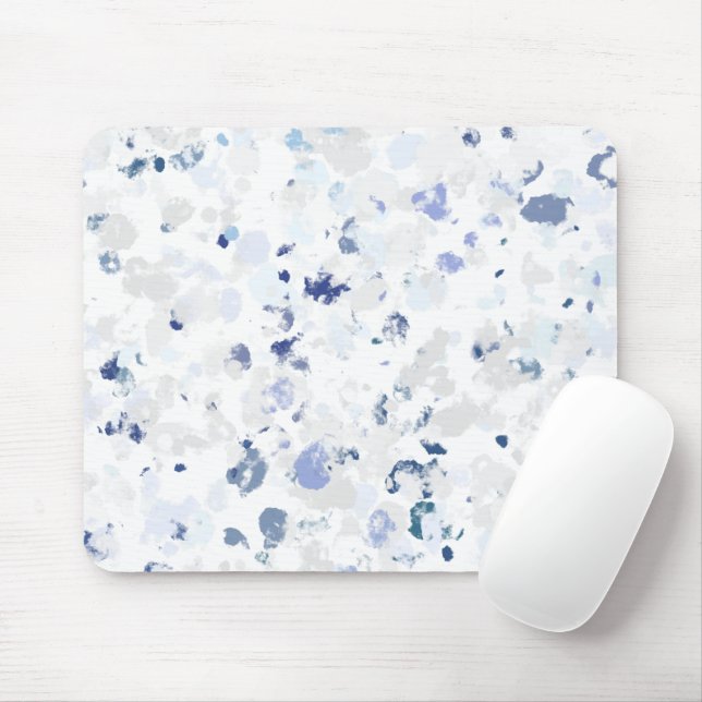 Mousepad Brilho Azul e Cinza Salpicado (Com mouse)