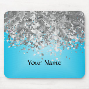 Mousepad Brilho azul pálido e do falso