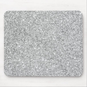 Mousepad Brilho de prata elegante