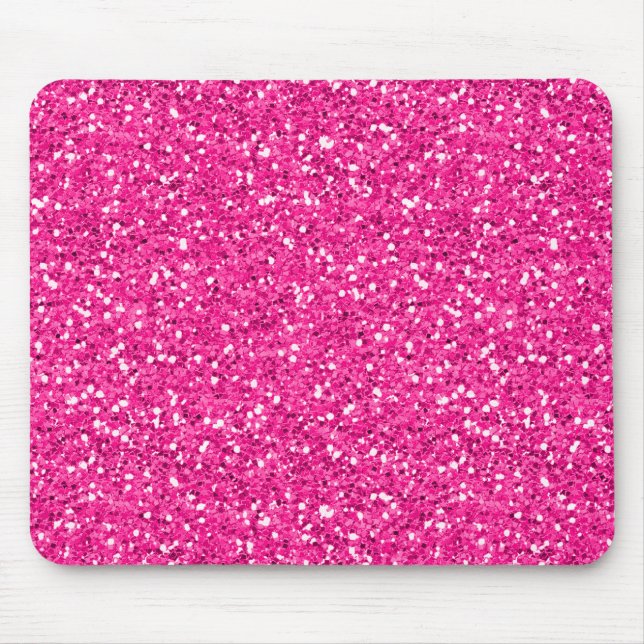Mousepad Brilho do Shimmer do rosa quente (Frente)