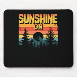 Mousepad Brilho do Sol nos Meus Ombros Para o Exterior e Am