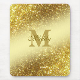 Mousepad brilho dourado personalizado