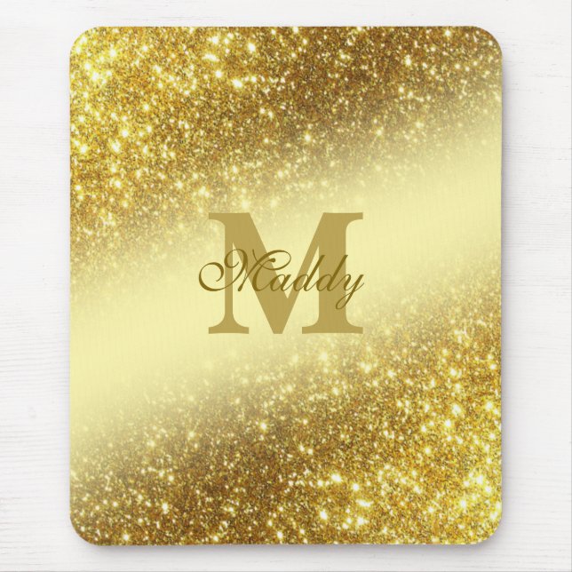 Mousepad brilho dourado personalizado (Frente)