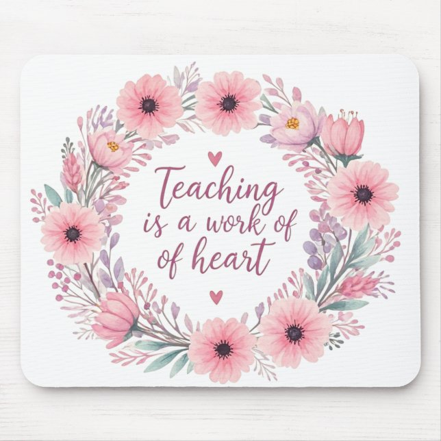 Mousepad Brilho Floral do Professor (Frente)